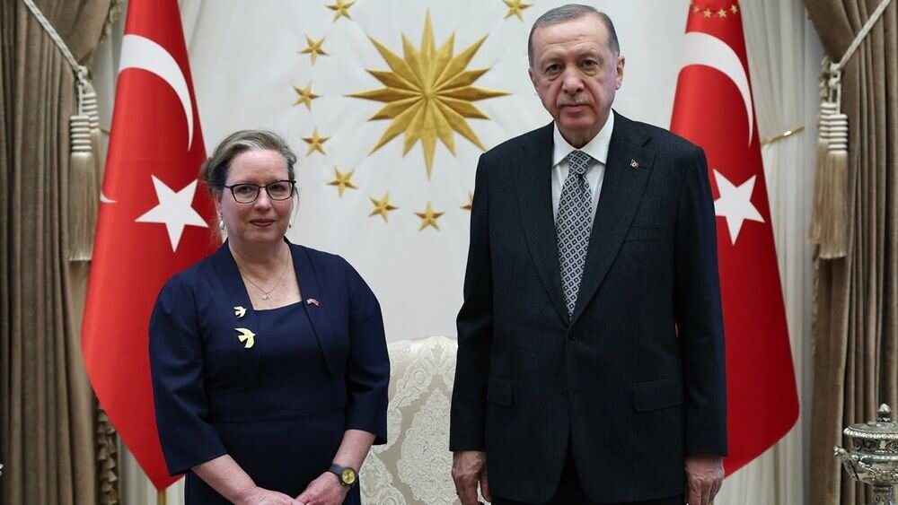 خوشامدگویی اردوغان به سفیر اسرائیل در ترکیه/عکس