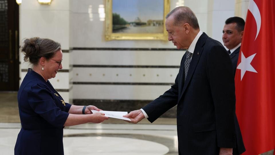 خوشامدگویی اردوغان به سفیر اسرائیل در ترکیه