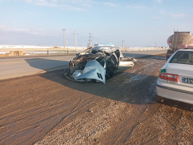 دو فوتی و سه زخمی حاصل واژگونی پژو ۲۰۷