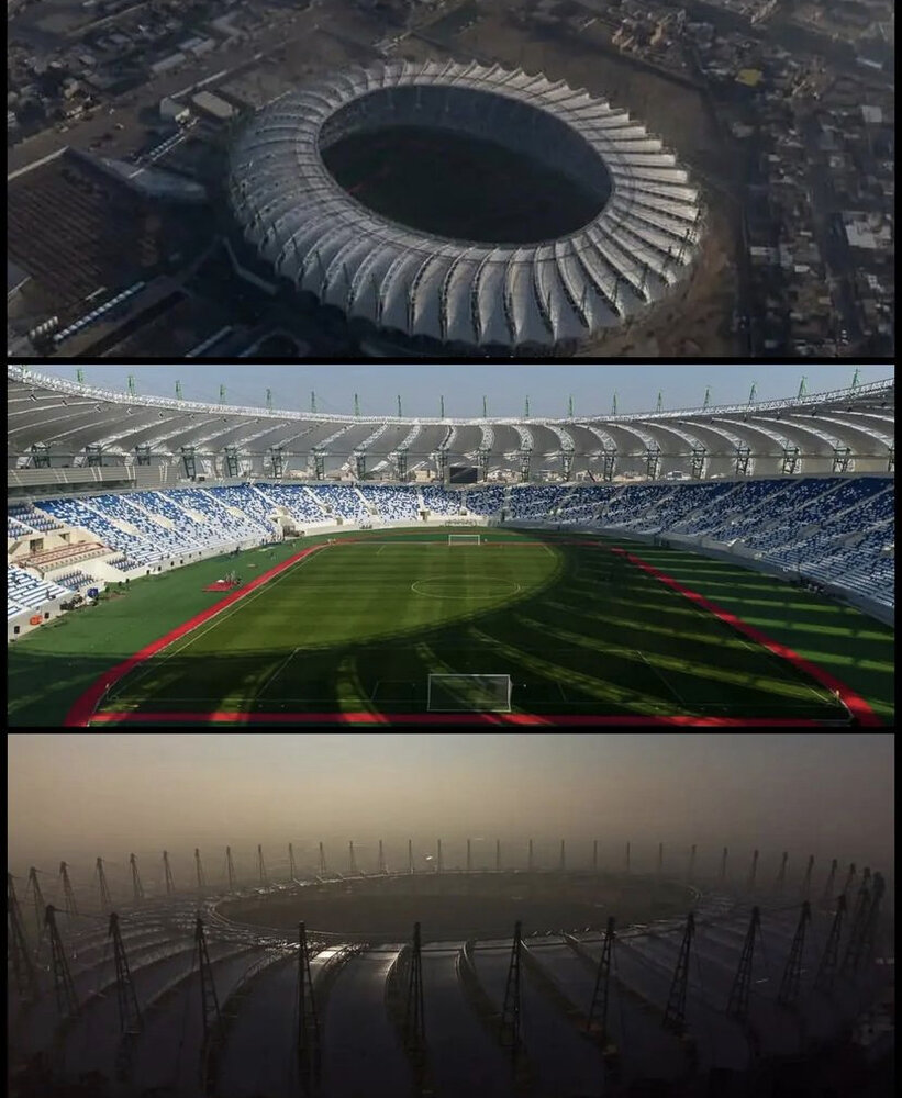 عکس | ورزشگاه مدرن و لاکچری عراقیها؛ بصره آماده میزبانی تورنمنت آسیایی