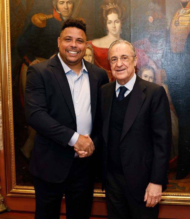 عکس | عکس یادگاری رونالدو و پرز در مادرید