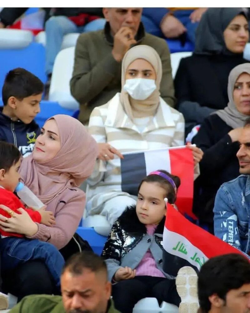 عکس|تصاویری از حضور زنان در ورزشگاههای عراق