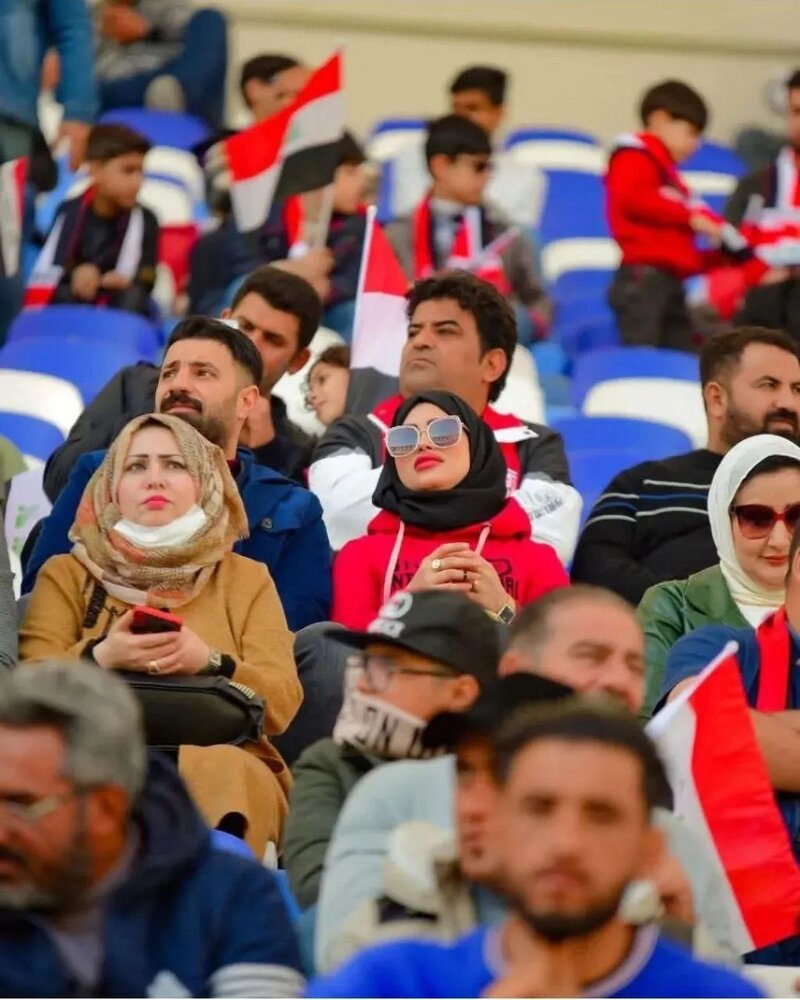عکس|تصاویری از حضور زنان در ورزشگاههای عراق