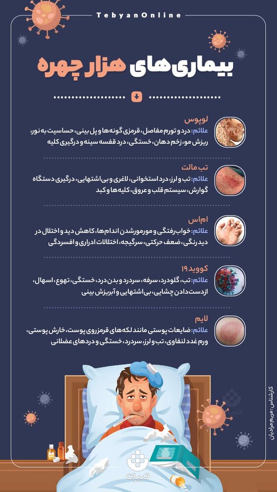 اینفوگرافیک | بیماریهای هزارچهره