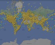 عکس | ترافیک وحشتناک هوایی جهان در نخستین روز از سال ۲۰۲۳