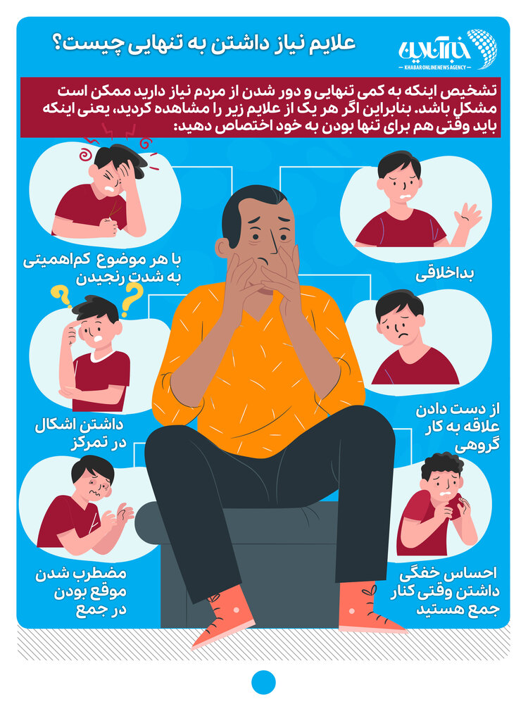 اینفوگرافیک | علایم نیاز داشتن به تنهایی چیست؟