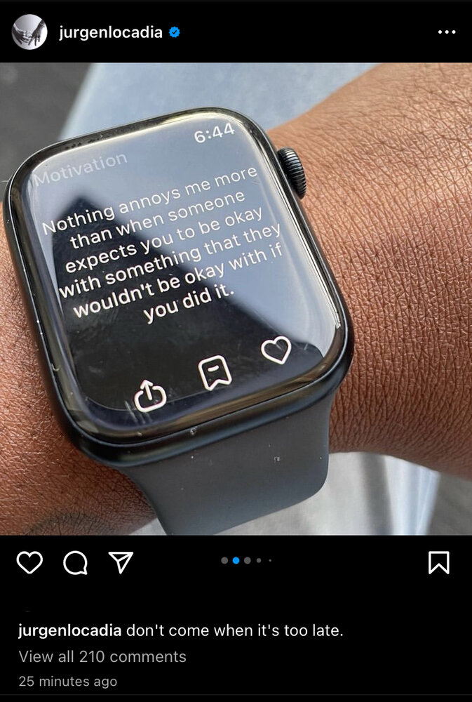 عکس | جمله عجیب روی اپلواچ لوکادیا؛ موضوعی که ستاره هلندی را آزار میدهد!