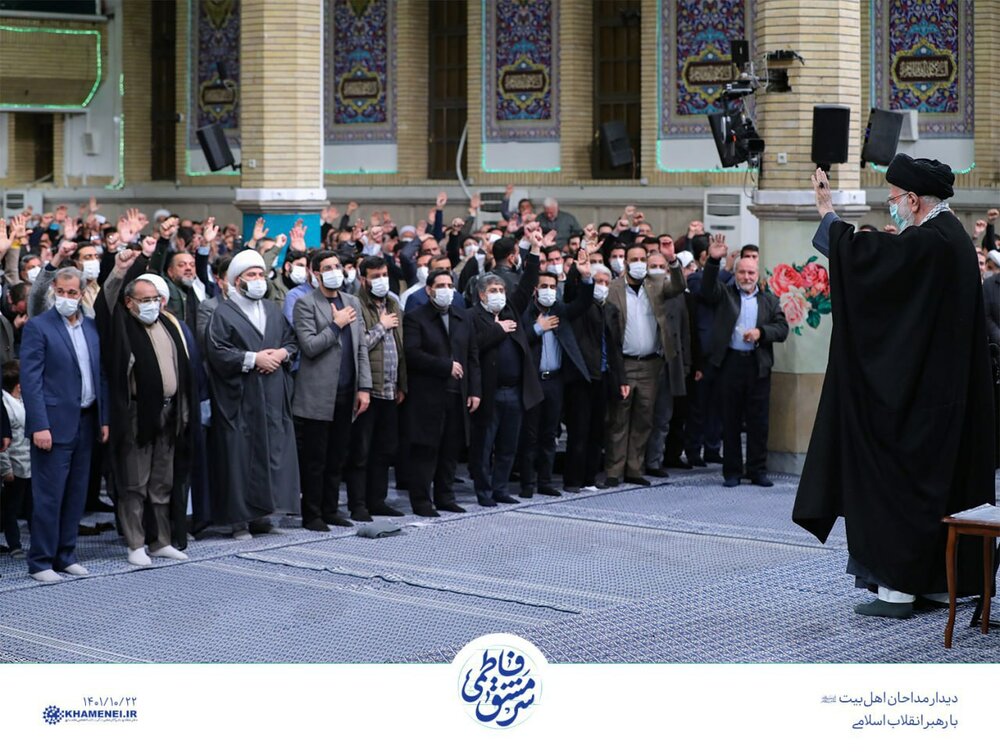 دیدار مداحان با رهبر انقلاب + عکس