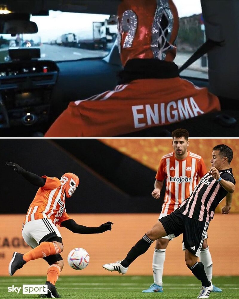 عکس | فوتبالیست مجهولالهویه در لیگ پادشاهان!