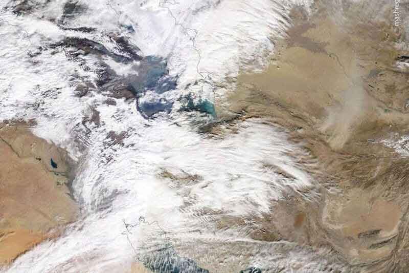 ببینید | تصاویر ماهواره‌ای از شرایط جوی کشور