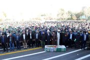 برگزاری مراسم تشییع و تدفین پلیس لرستانی با حضور اقشار مختلف مردم در خرم آباد