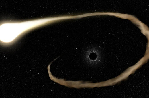 صحنه استثنایی بلعیدن ستاره توسط سیاهچاله / عکس