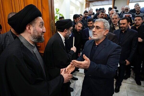 حضور فرمانده «نیروی قدس» سپاه در محل شهادت سردار سلیمانی