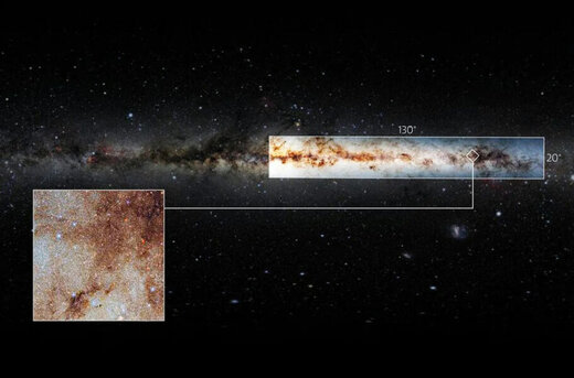 عکس | ثبت تصویری 10 ترابایتی از کهکشان راه شیری که بیش از 3 میلیارد جرم آسمانی را نمایش می‌دهد