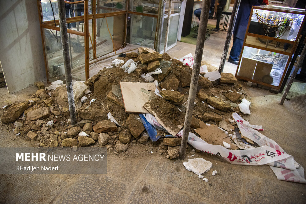 تصاویر | وضعیت بازار قیصریه اصفهان پس از ریزش سقف
