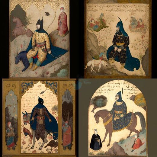 «بتمن» به سبک مینیاتورهای ایرانی