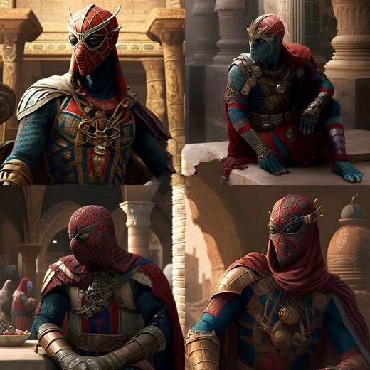 «بتمن» به سبک مینیاتورهای ایرانی