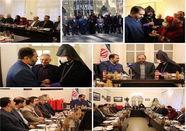 دیدار استاندار اصفهان با اسقف ارامنه جنوب ایران به مناسبت سال نو میلادی