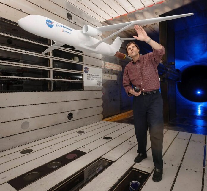 بالهای عجیب هواپیمای جدید بوئینگ هوانوردی را متحول میکند / عکس