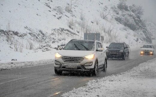 برف و باران در جاده‌های 21 استان / ترافیک نیمه سنگین در این جاده‌ها