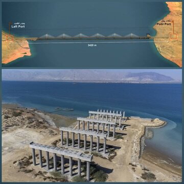 آغاز عملیات اجرایی پل خلیج فارس همزمان با چهل و چهارمین سالگرد پیروزی انقلاب اسلامی