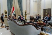 دیدار صفری با رئیس جمهور عراق/ تشکر رشید از حمایت‌های ایران