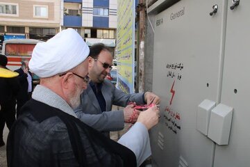 ۹ پروژه برق‌رسانی در رضوانشهر به بهره‌برداری رسید