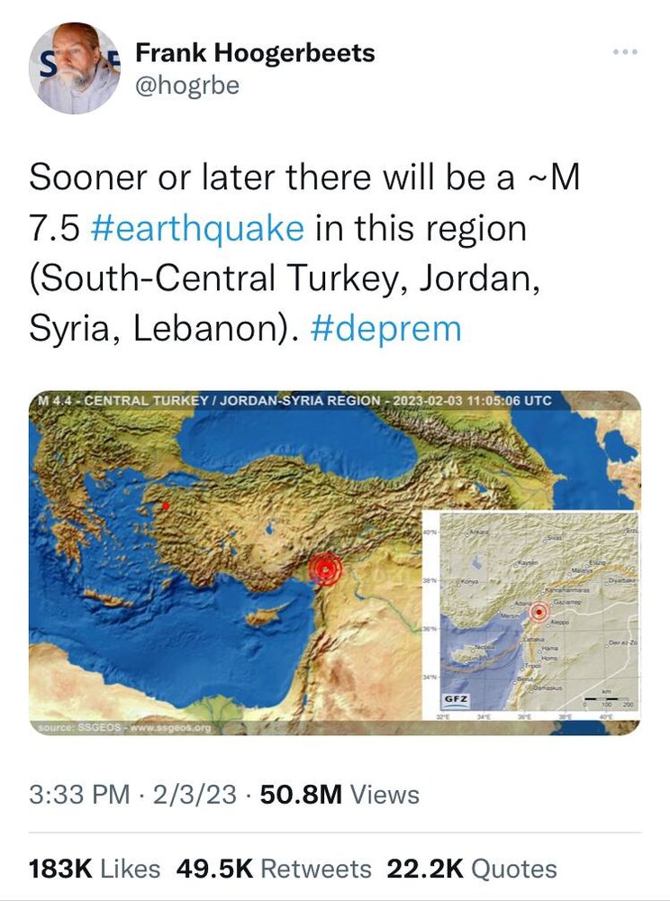 چرا توئیت پیش‌بینی زلزله شیادی بود؟/ «زمان آقای احمدی‌نژاد هم گفتند دستگاه پیش‌بینی زلزله ساختیم»