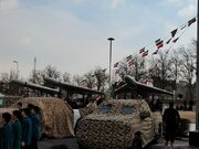 نمایش «موشک بالستیک عماد» و «پهپاد شاهد۱۳۶» در میدان آزادی تهران + عکس
