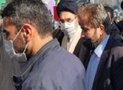 حضور فرزند رهبر انقلاب در راهپیمایی ۲۲ بهمن + عکس‌ها