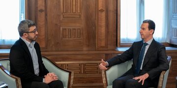 بشار اسد با وزیر خارجه امارات دیدار کرد
