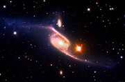 نمای حیرت‌انگیز بزرگ‌ترین کهکشان مارپیچی کیهان / عکس