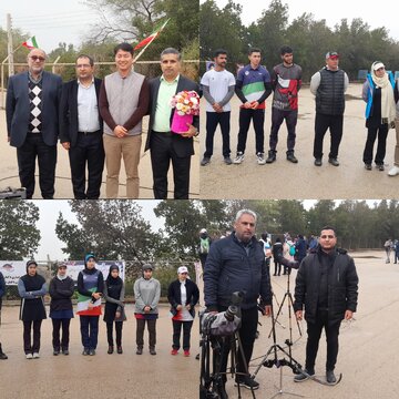 بازدید مسئولان شهری و استانی از اردوی تیم ملی تیر و کمان در بندر ماهشهر