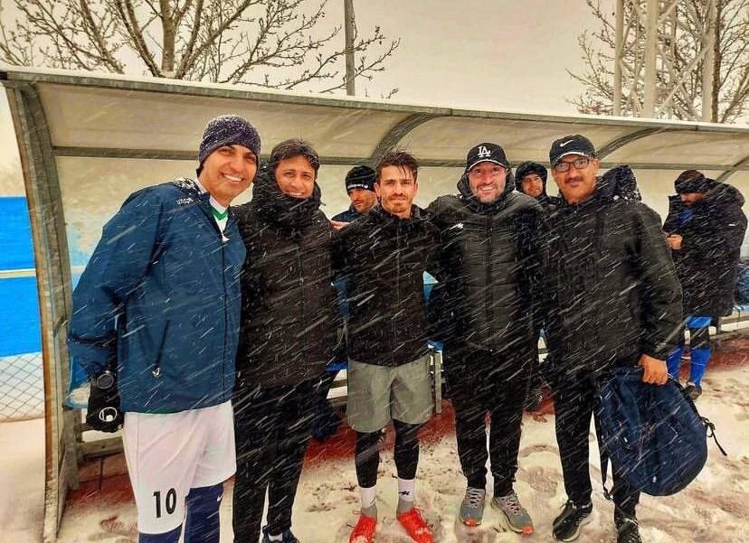 عکس | دیدار برفی عادل فردوسیپور با وریا غفوری