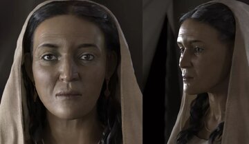 چهره و پوشش یک زن در عربستان ۲۰۰۰ سال پیش / عکس