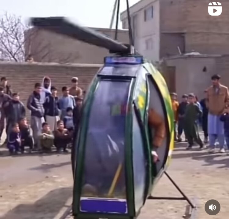 طالبان هلیکوپتر ساخت/ عکس