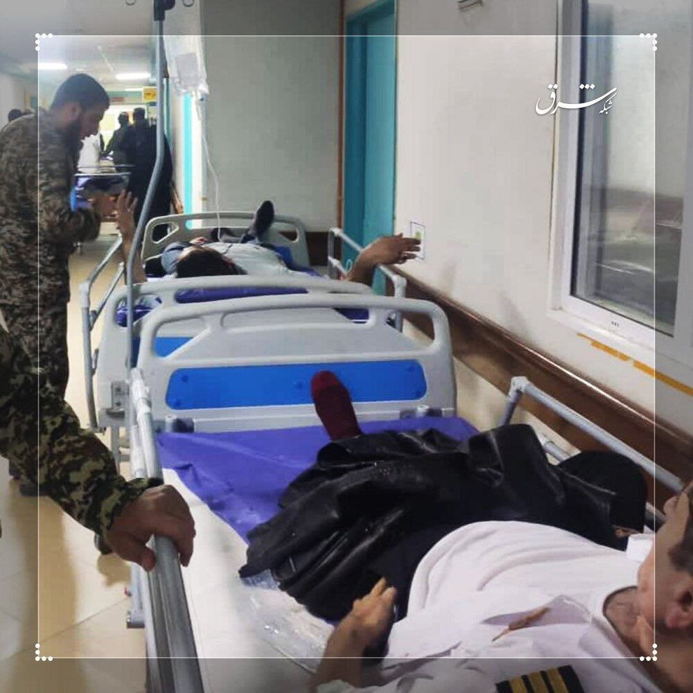  تصاویری از مجروحان سقوط بالگرد در بیمارستان