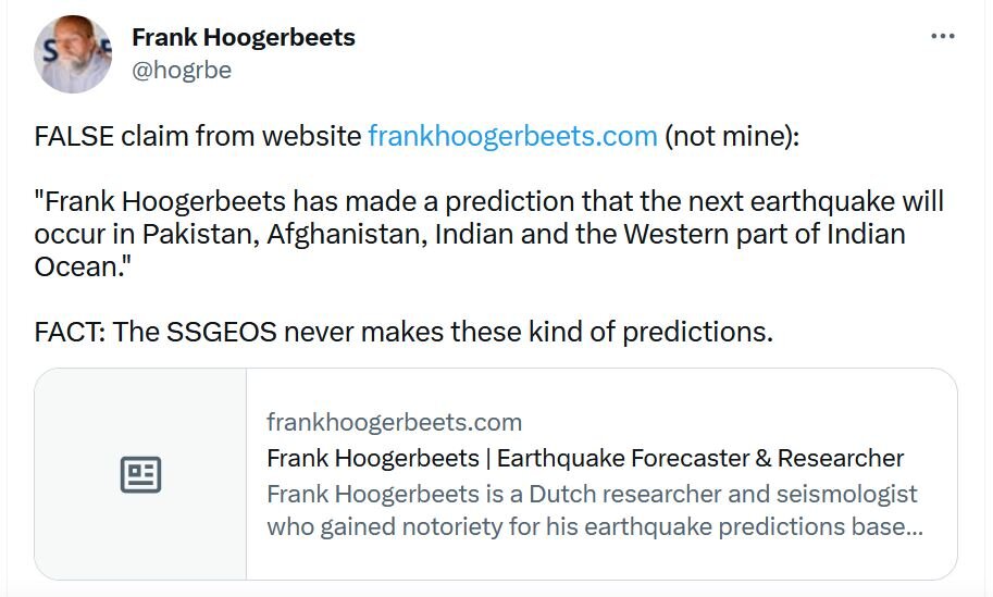 هوگربیتس هلندی زلزله جدیدی را پیش‌بینی کرده؟