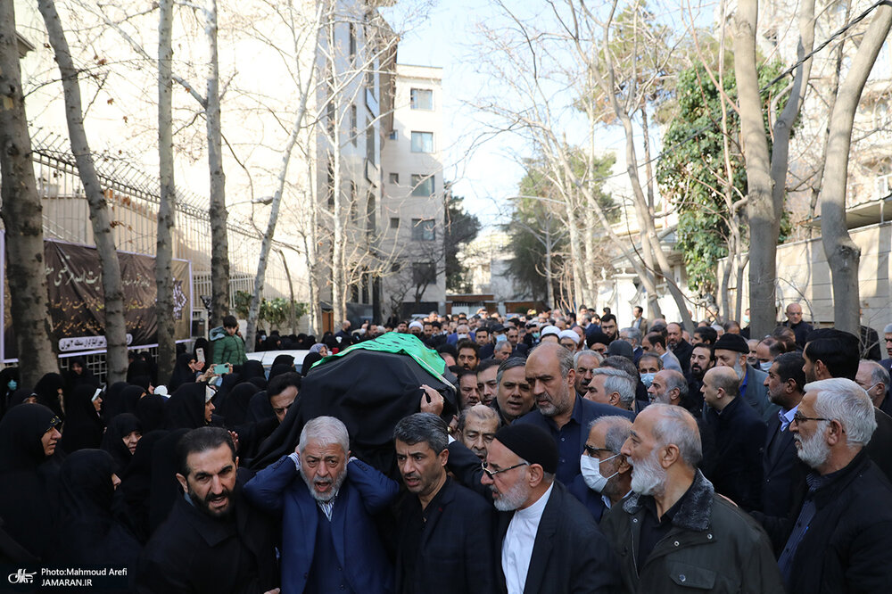 برگزاری مراسم تشییع همسر شهید مطهری در تهران / آنان که آمدند + عکسها 8