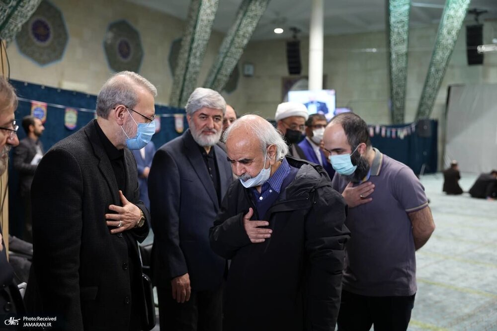 عکسی متفاوت از شفیعی کدکنی در کنار علی لاریجانی