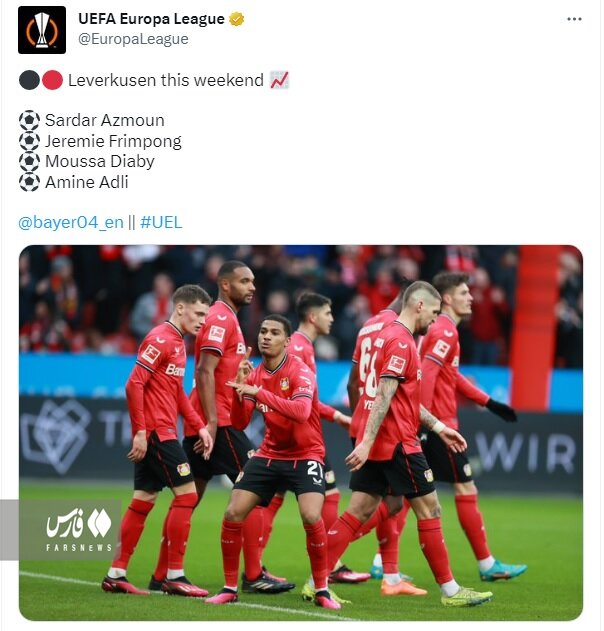 عکس| توجه یوفا به درخشش آزمون در بوندس لیگا