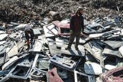 تصاویر | گورستان خودروهای نابود شده در زلزله ترکیه