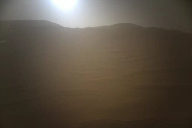 عکس | قاب خارق العاده از غروب خورشید در مریخ!