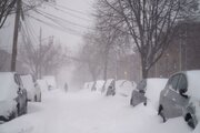 ببینید | لحظه وقوع طوفان سنگین زمستانی در آمریکا