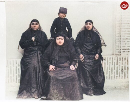 حرمسرای قاجار به روایت عکسهای رنگی