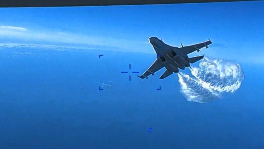 عکس | رازگشایی از ضربه کاری جنگنده روسیه به پهپاد آمریکایی بدون شلیک و برخورد !
