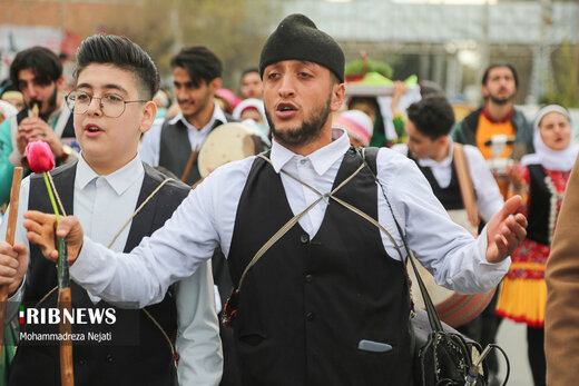 مراسم نوروزخوانی برای استقبال بهار در ساری