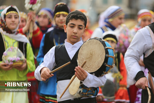مراسم نوروزخوانی برای استقبال بهار در ساری