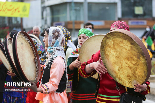 مراسم نوروزخوانی برای استقبال بهار در ساری