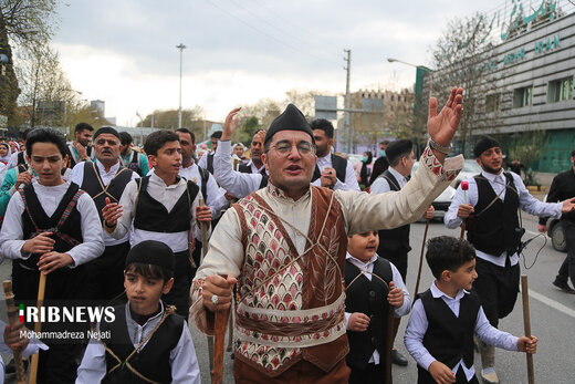مراسم نوروزخوانی برای استقبال بهار در ساری